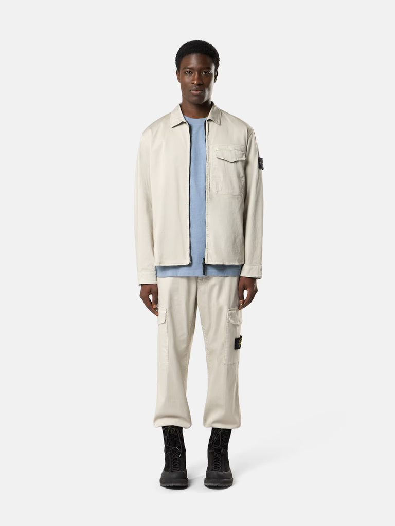 Regular-fit overshirt with concealed zip - BoUvy