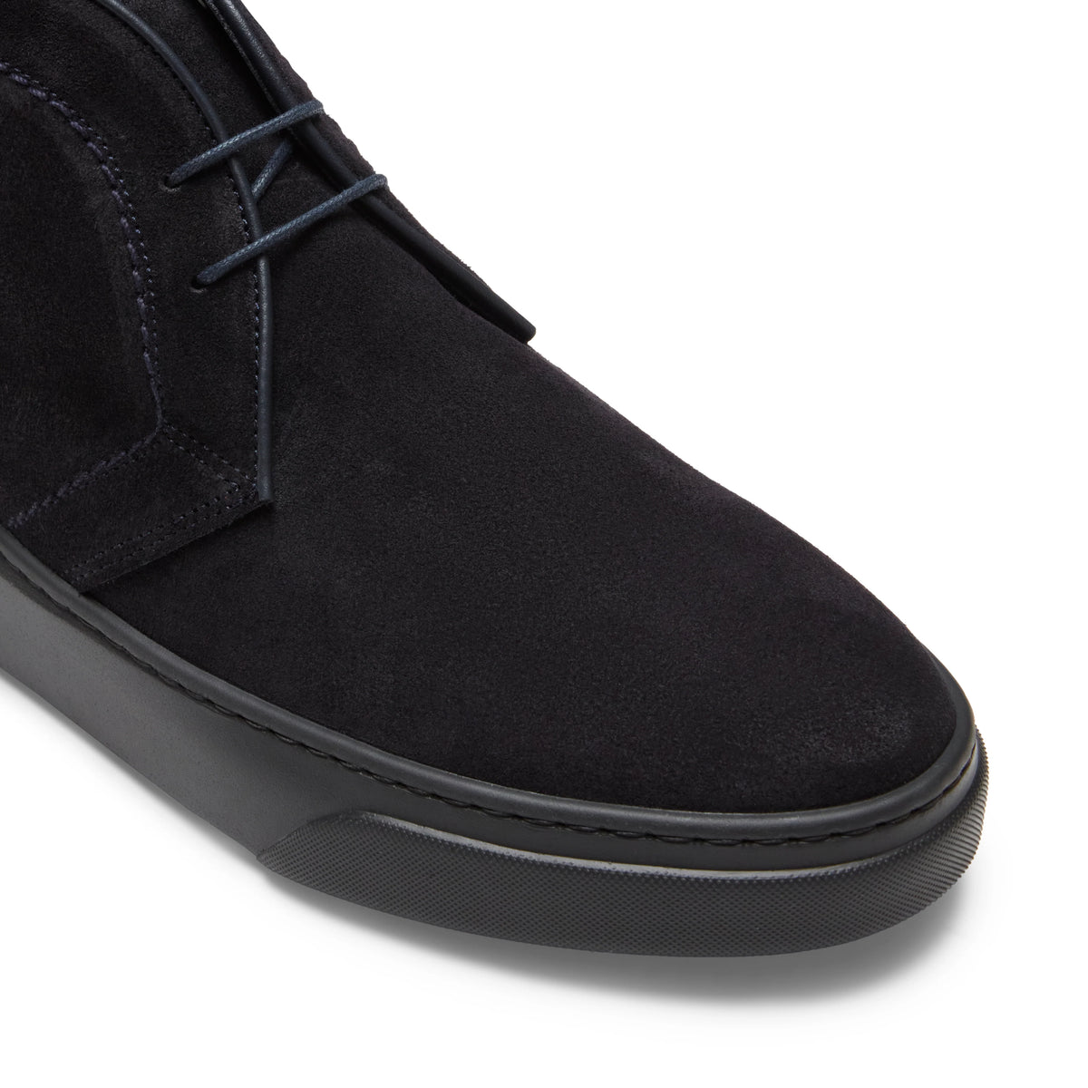 Men's navy blue suede desert boot | BoUvy