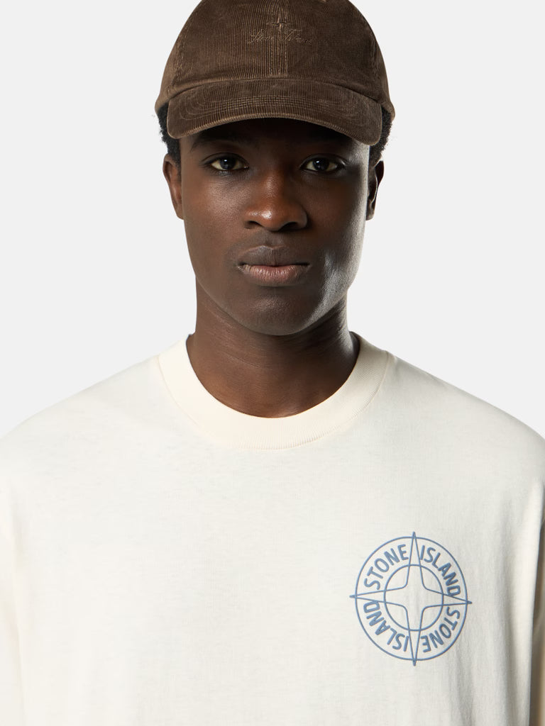 Regular-fit T-shirt with ‘Outline Compass’ print - BoUvy