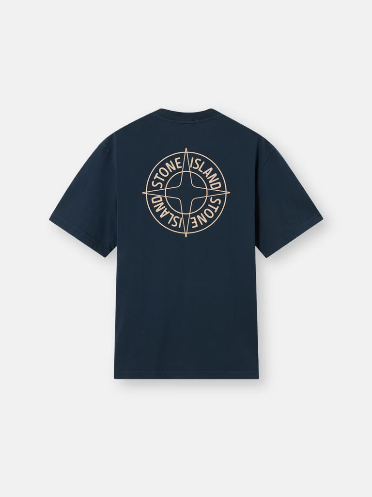 Regular-fit T-shirt with ‘Outline Compass’ print - BoUvy