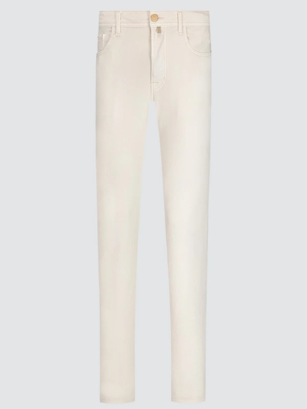 Bard 5 Pockets Denim Pants in Ecru Stretch Bull | BoUvy