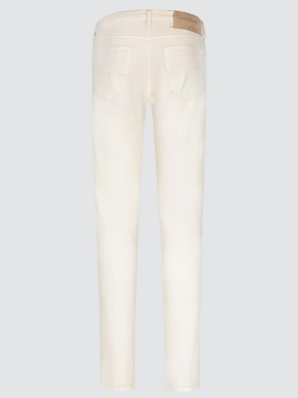 Bard 5 Pockets Denim Pants in Ecru Stretch Bull | BoUvy
