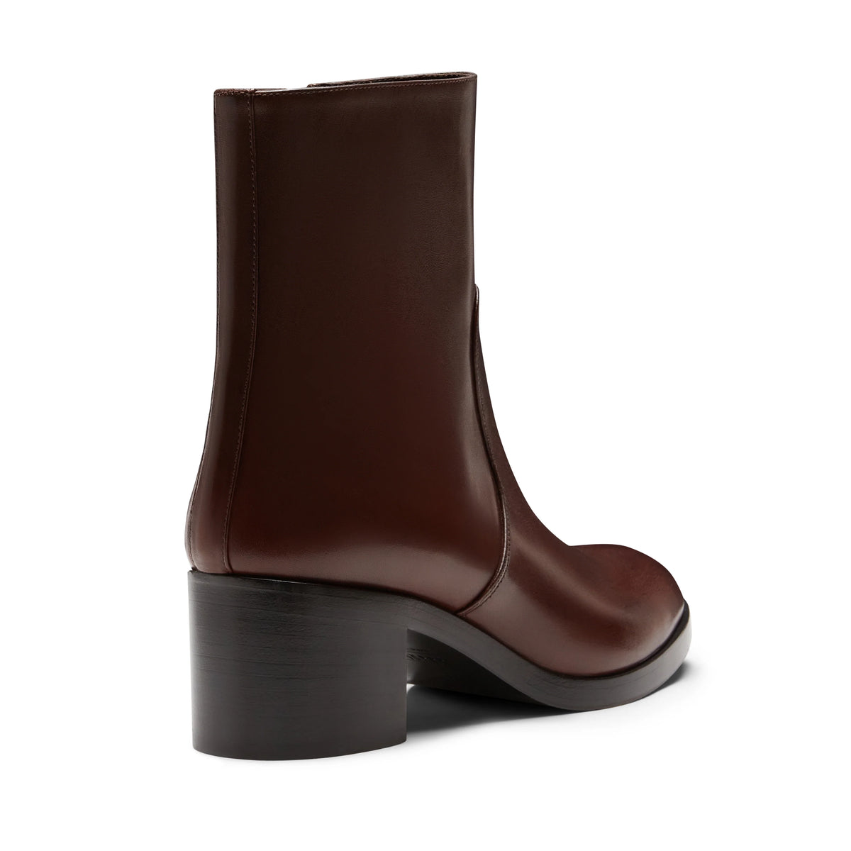 Leather ankle boot (Chestnut) | BoUvy