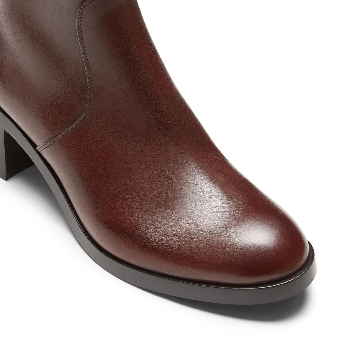 Leather ankle boot (Chestnut) | BoUvy