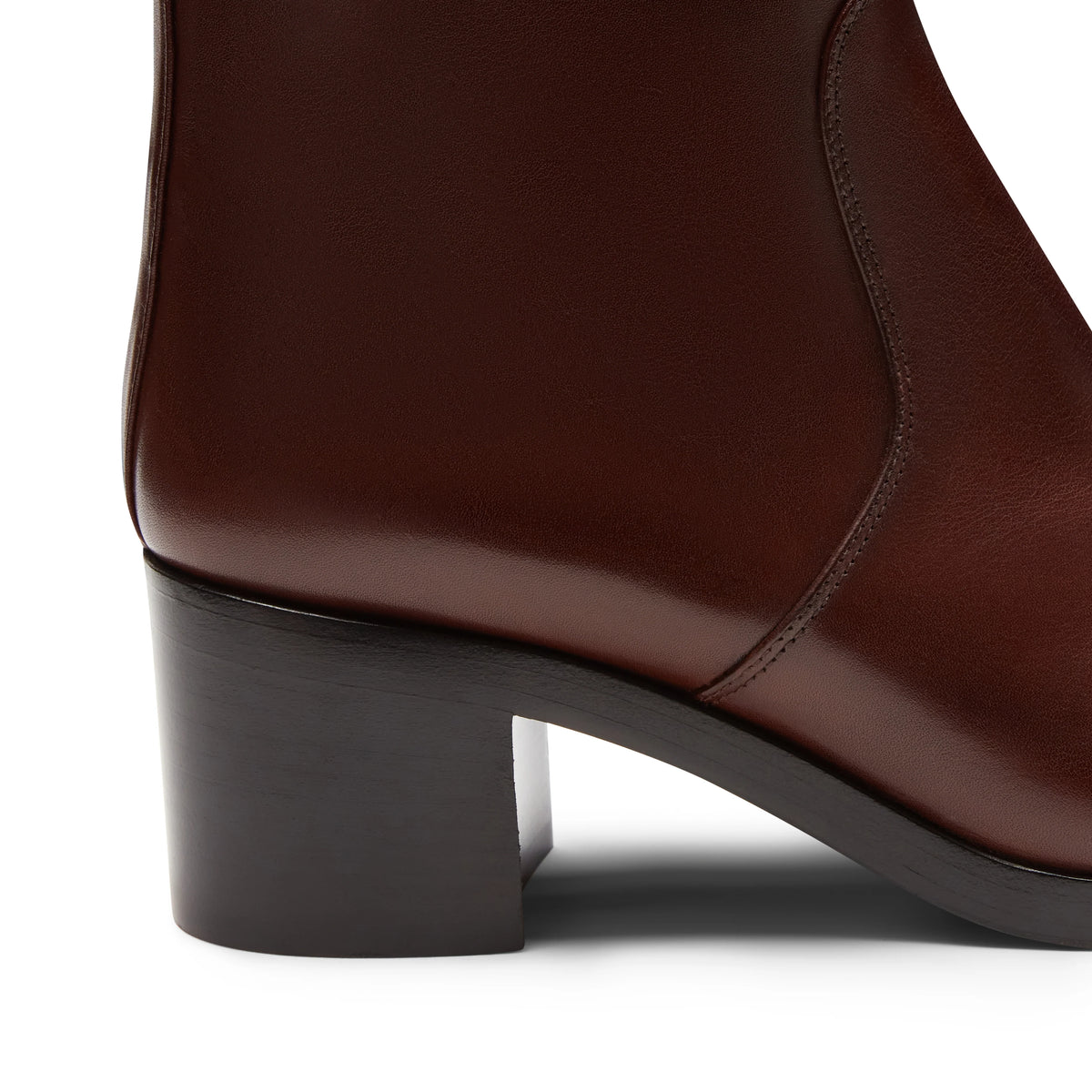 Leather ankle boot (Chestnut) | BoUvy