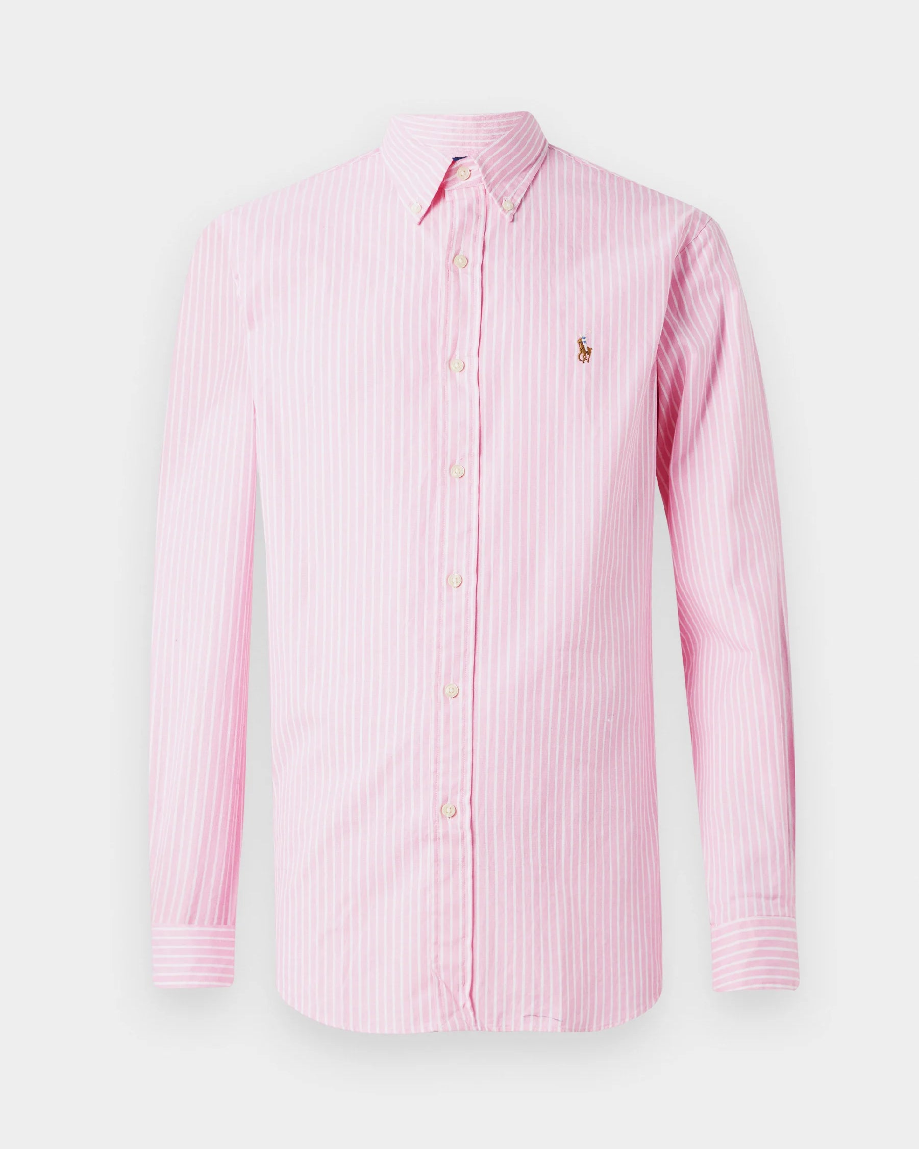 Custom Fit Striped Stretch Oxford Shirt - BoUvy