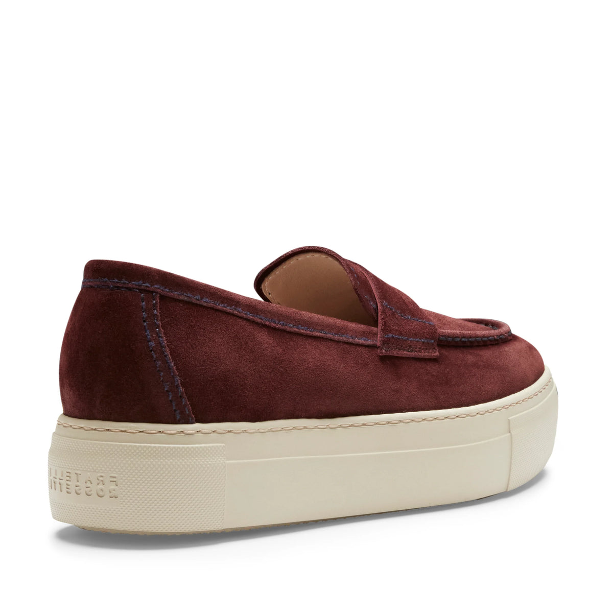 Women's burgundy suede loafer | BoUvy