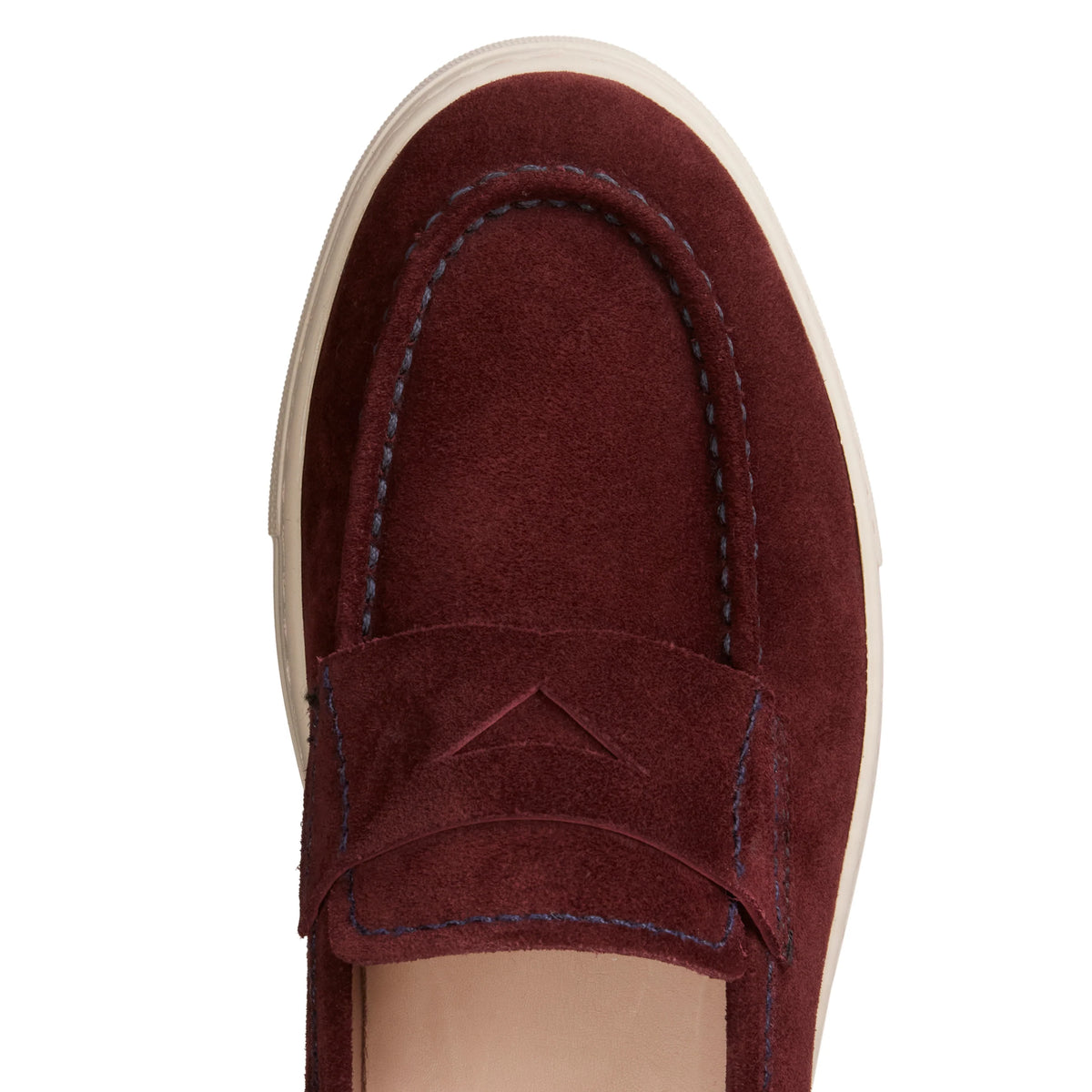 Women's burgundy suede loafer | BoUvy