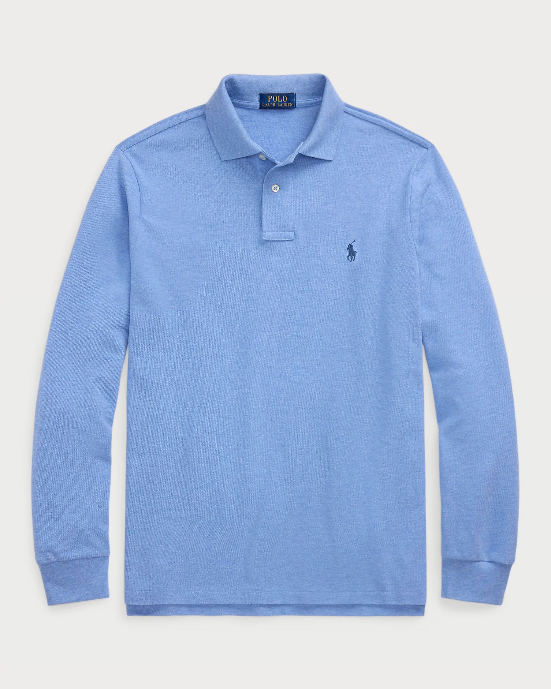 Mesh Long-Sleeve Polo Shirt - BoUvy