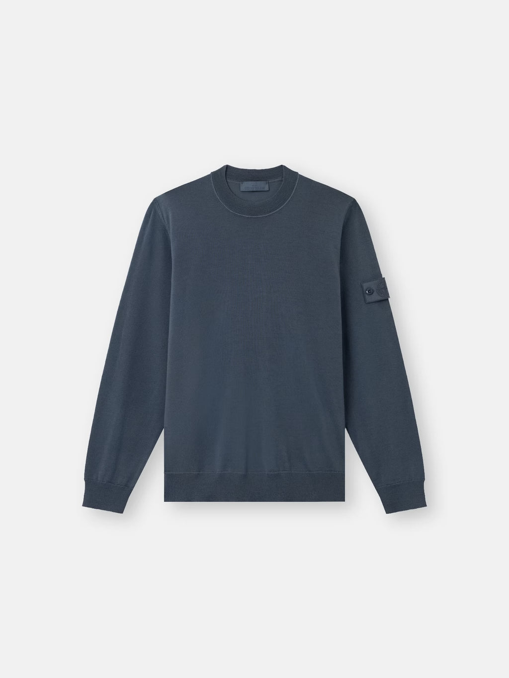 Regular-fit crewneck jumper with ribbed trims - BoUvy