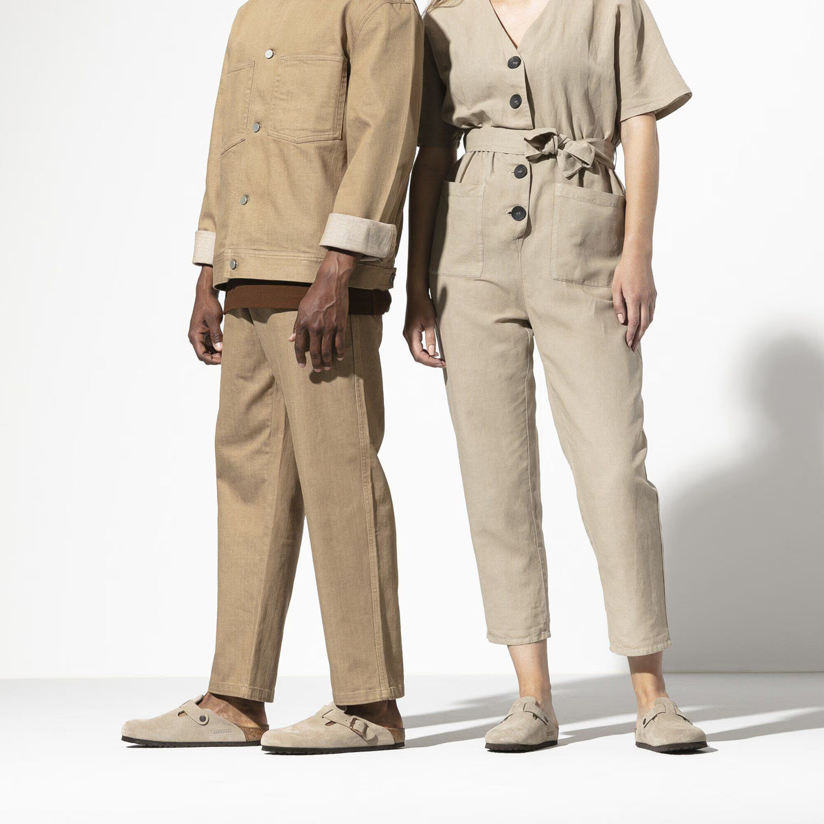 Boston Suede Leather in Color Taupe | BoUvy