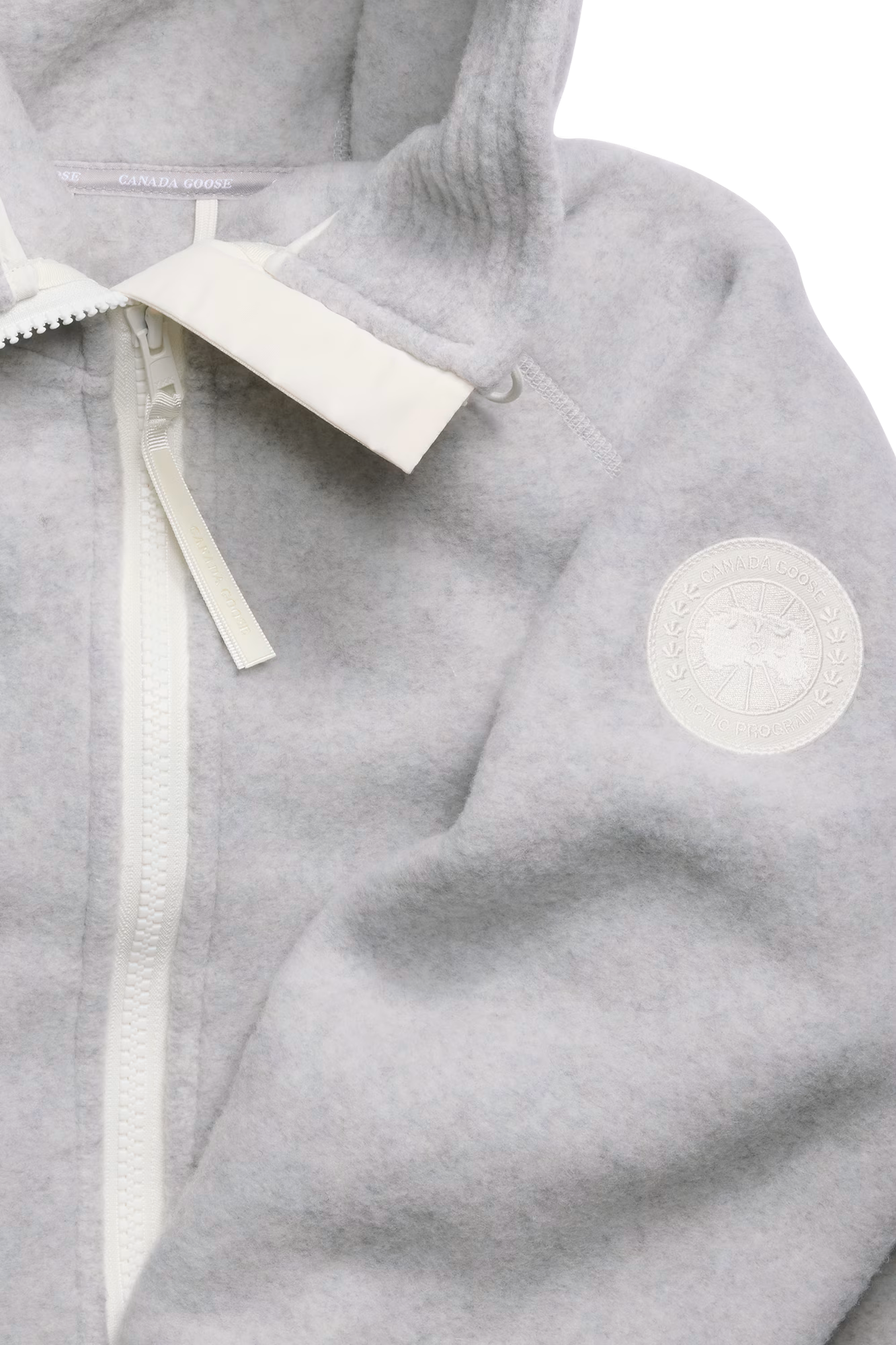 Chilliwack Fleece Bomber White Disc | BoUvy