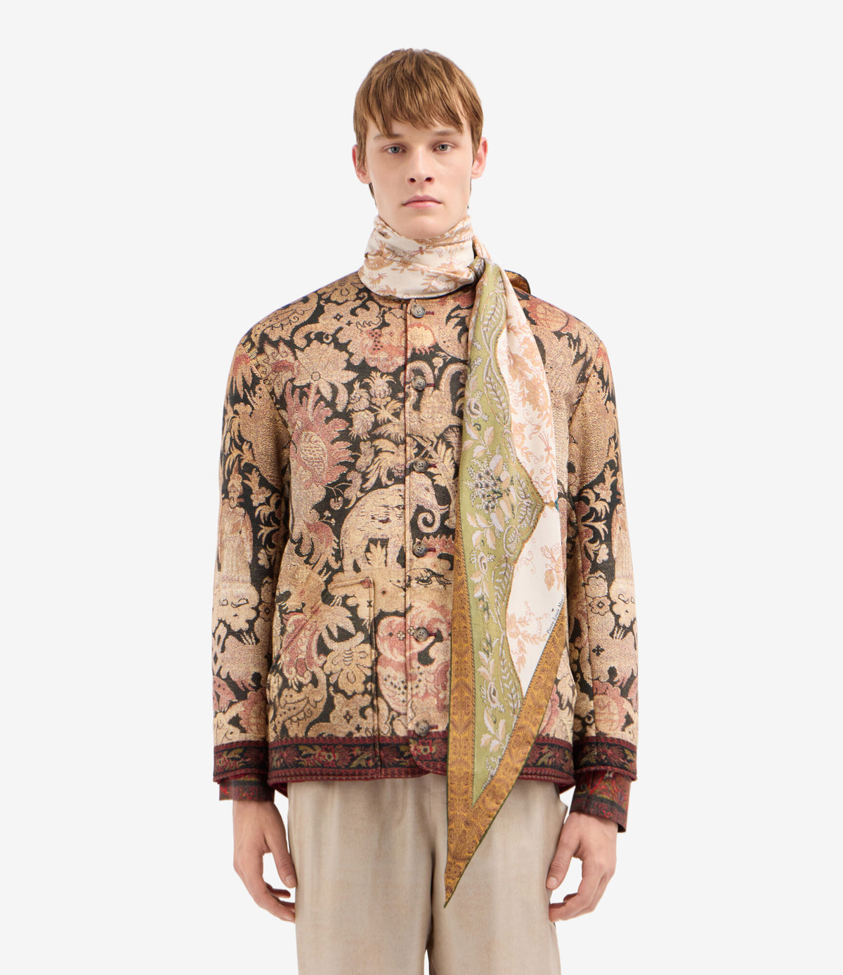 ALOEUW Scarf Silk 65x120 – Giardino D'Avorio | BoUvy