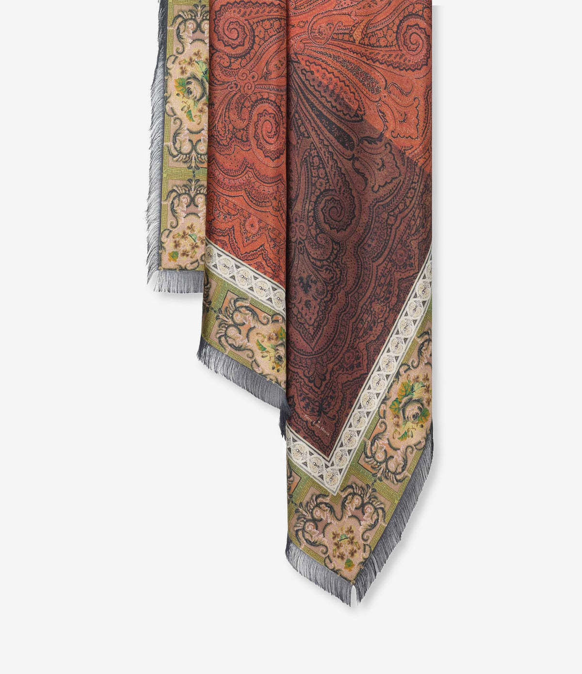 ALOEUW Shawl Scarf Silk 135x195 – Rosone Di Tè | BoUvy