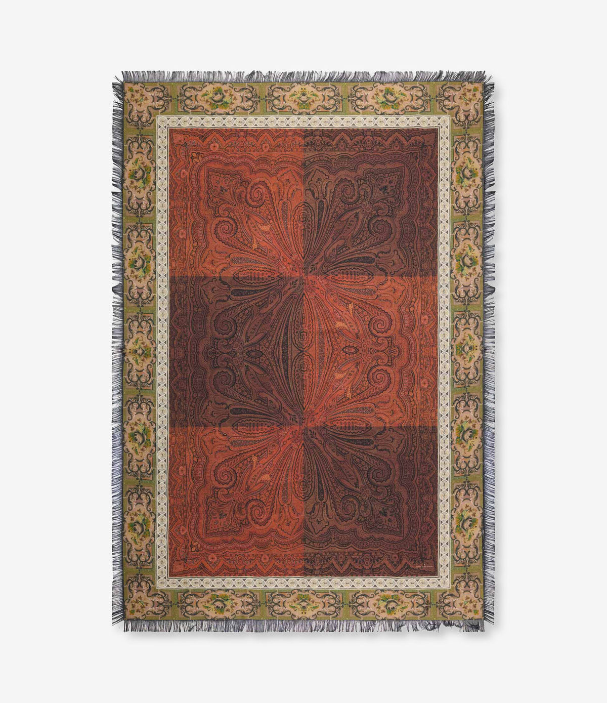 ALOEUW Shawl Scarf Silk 135x195 – Rosone Di Tè | BoUvy