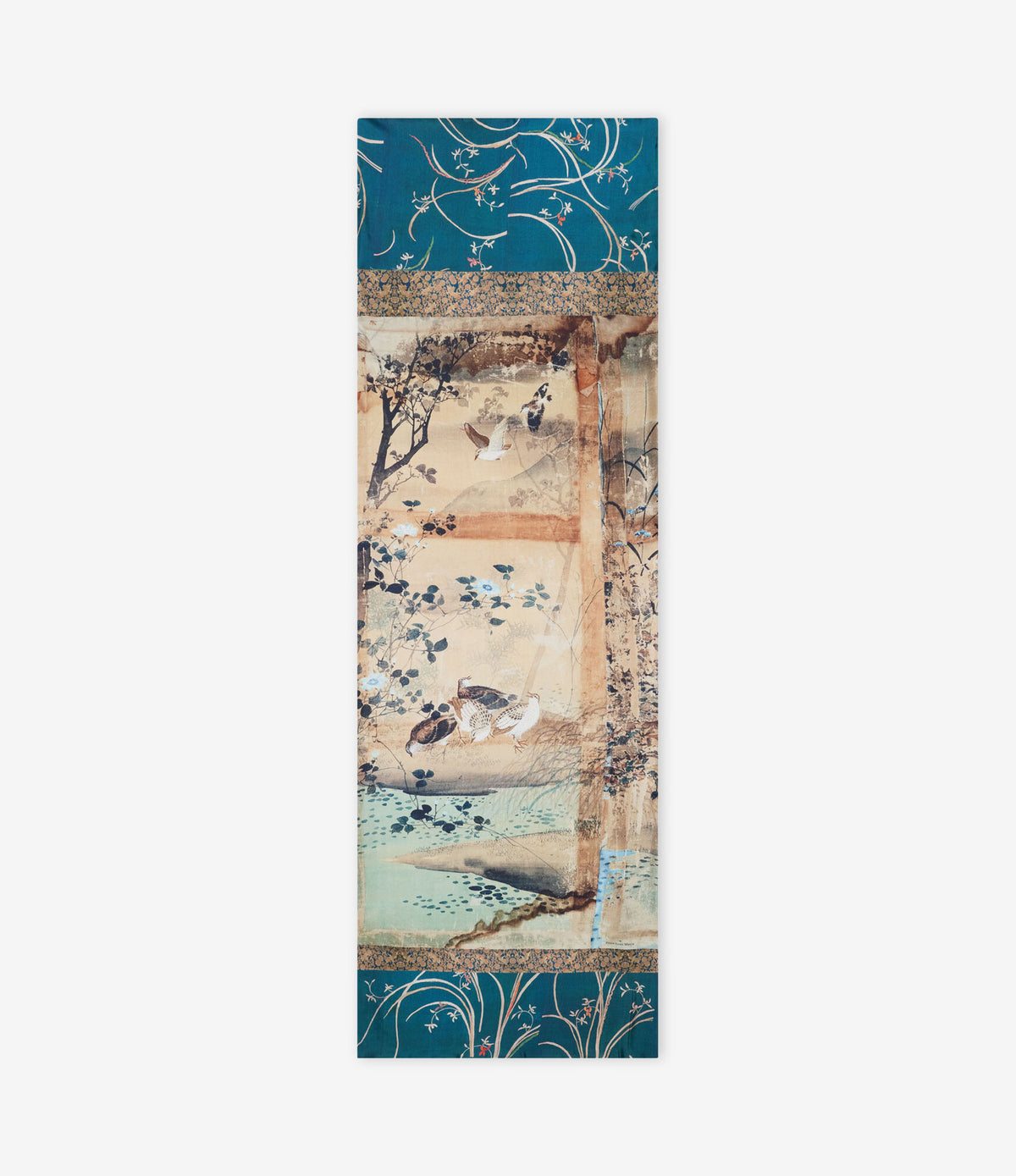 ALOEWON Scarf Silk Cashmere 65x190 – Mosaico Di Laguna | BoUvy