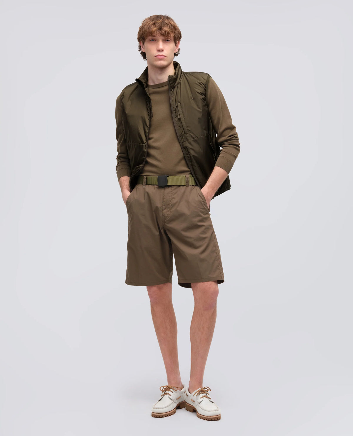 JIL NYLON VEST - MILITARY GREEN | BoUvy