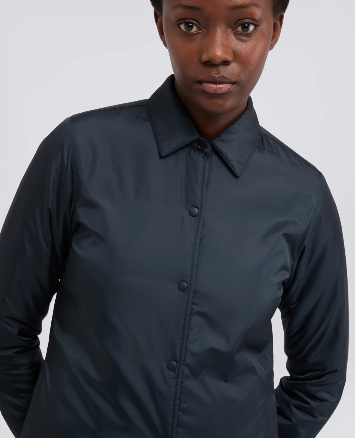 GLUE SHIRT JACKET - NAVY | BoUvy