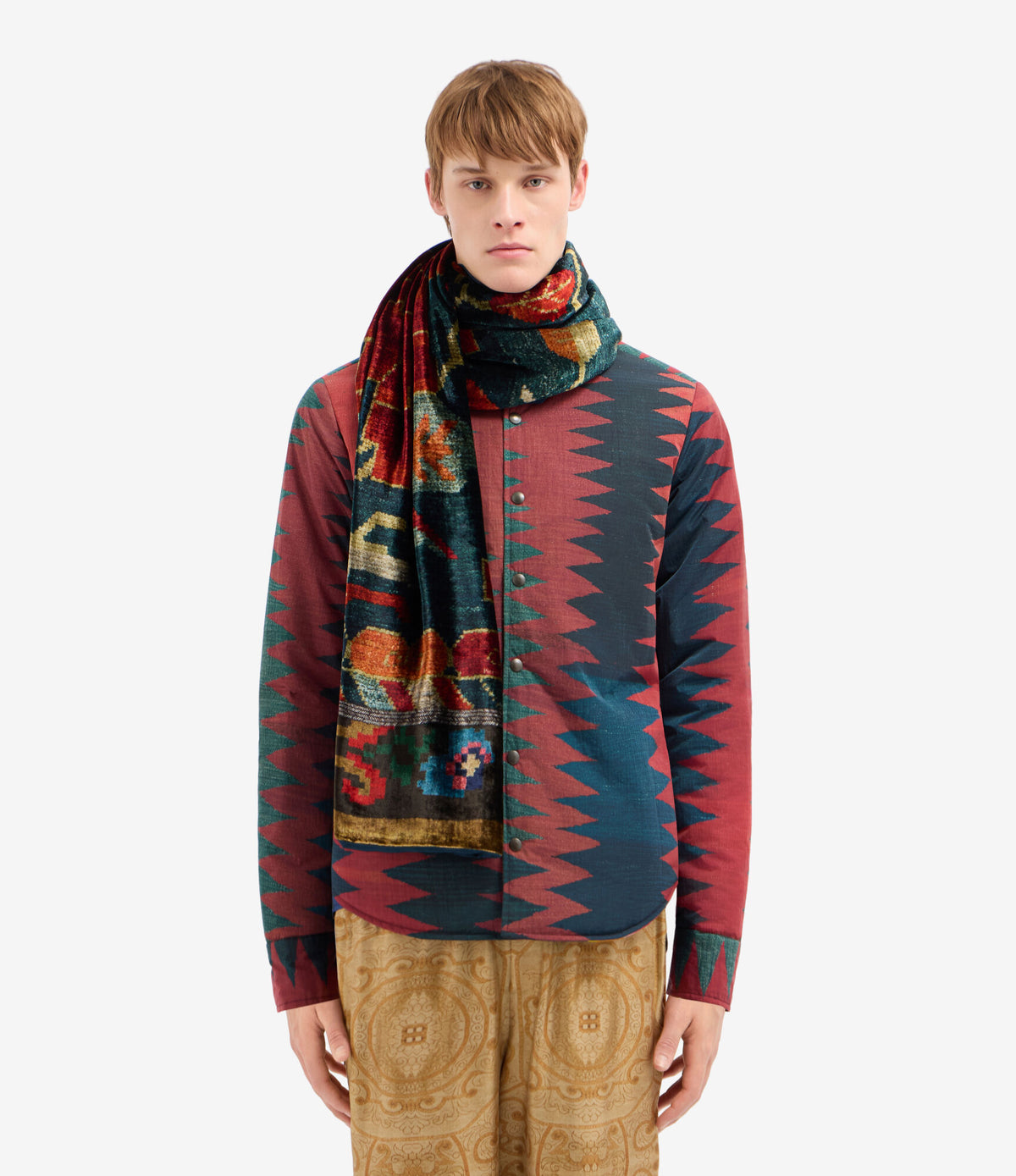 KANADAS Scarf Viscose Silk 65x200 – Affresco Nomade | BoUvy