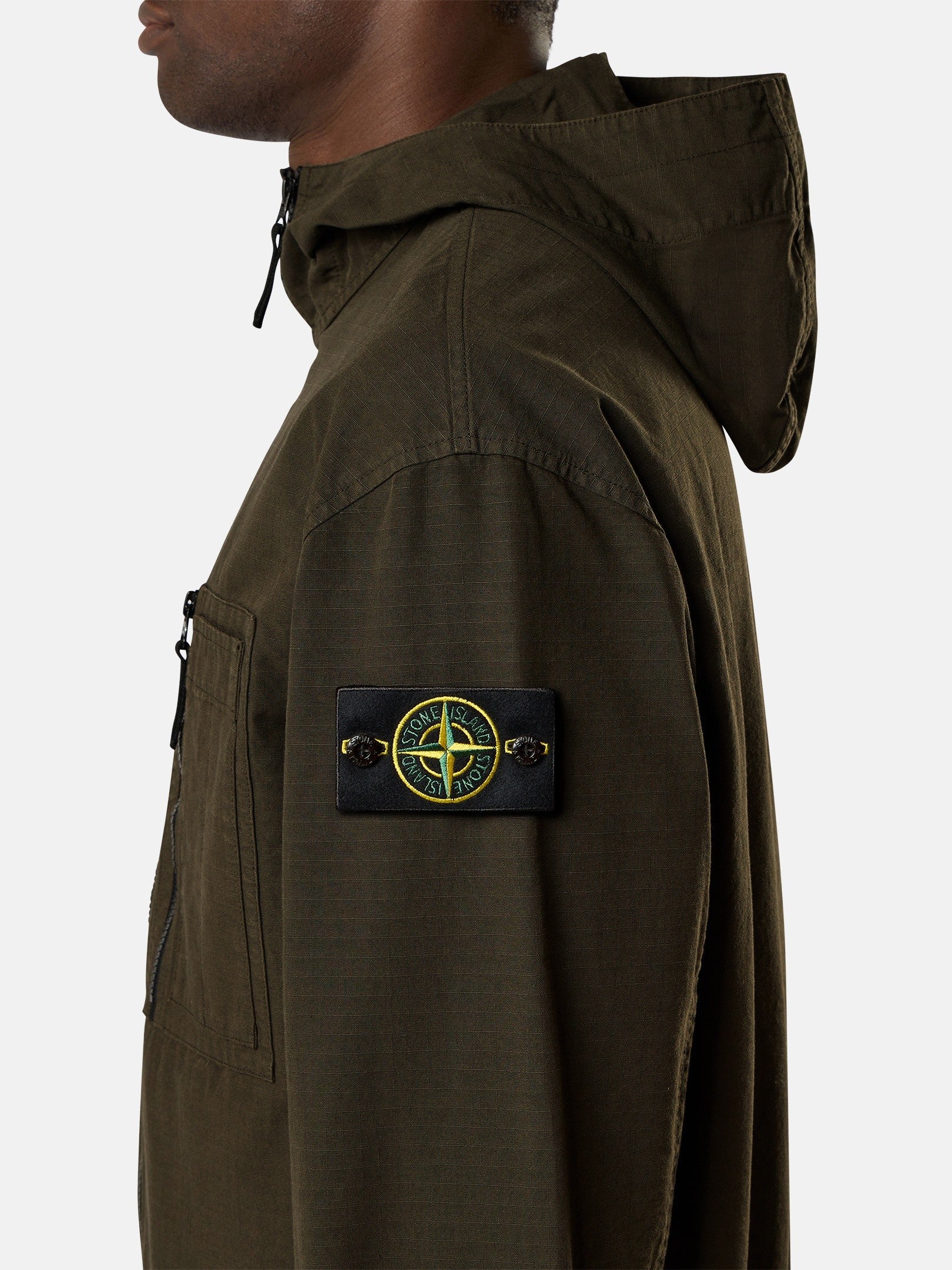 Comfort-fit hooded overshirt with zip pockets - BoUvy