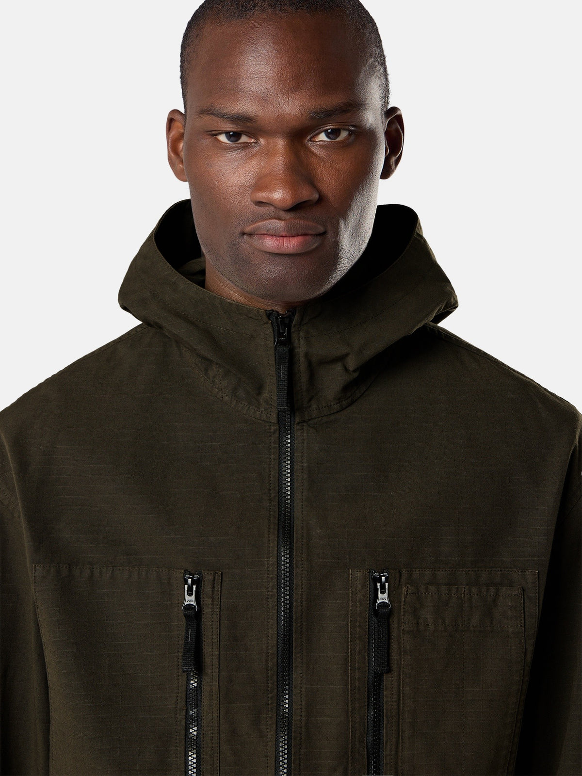 Comfort-fit hooded overshirt with zip pockets - BoUvy