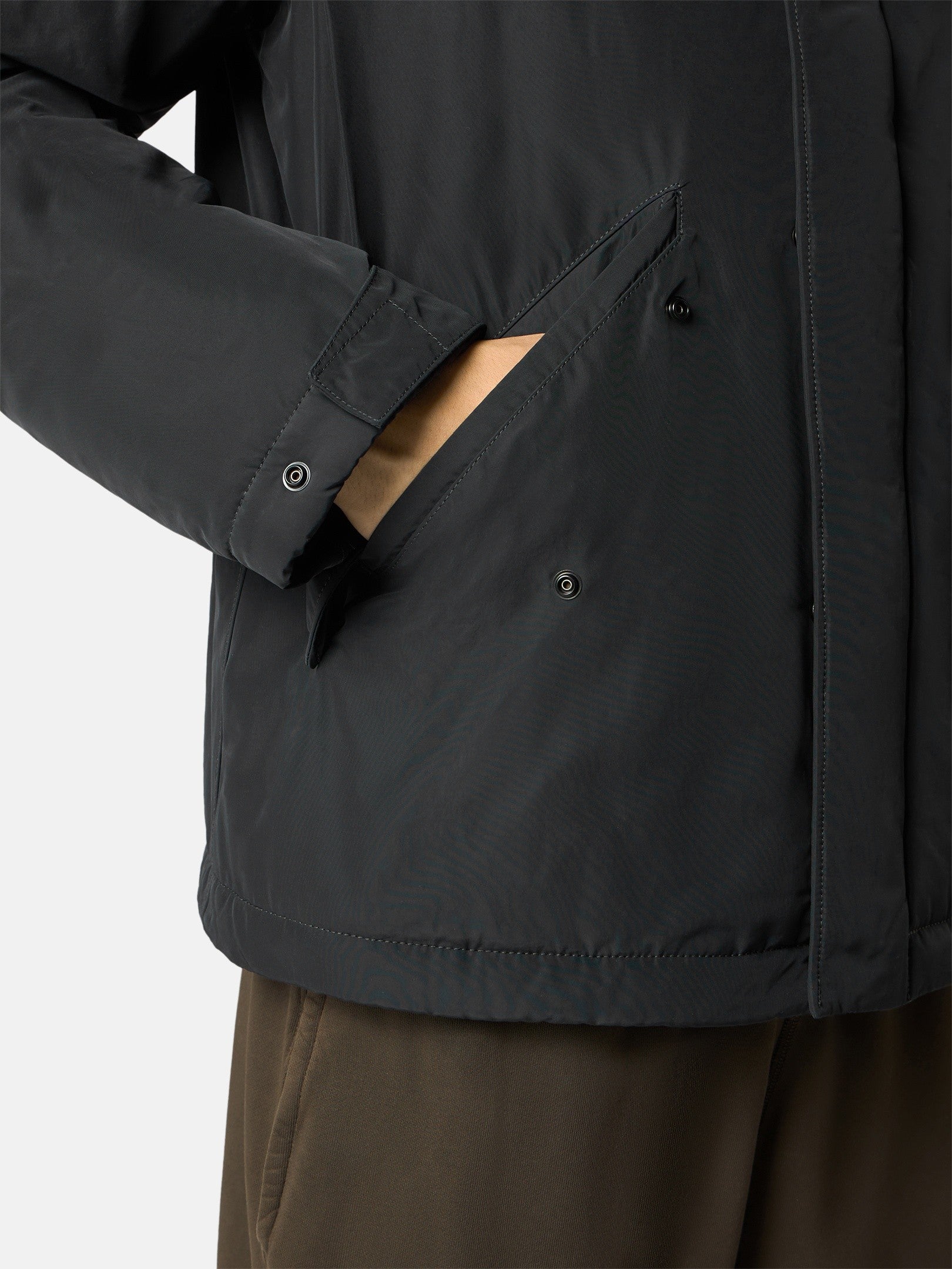Padded hooded jacket with anti-drop - BoUvy