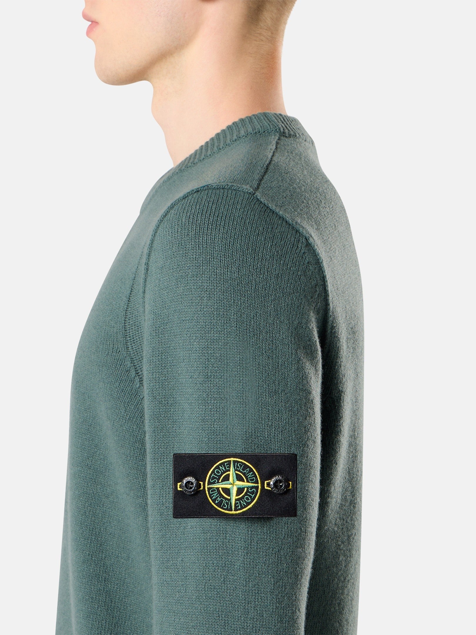 Regular-fit crewneck jumper with ribbed trims - BoUvy