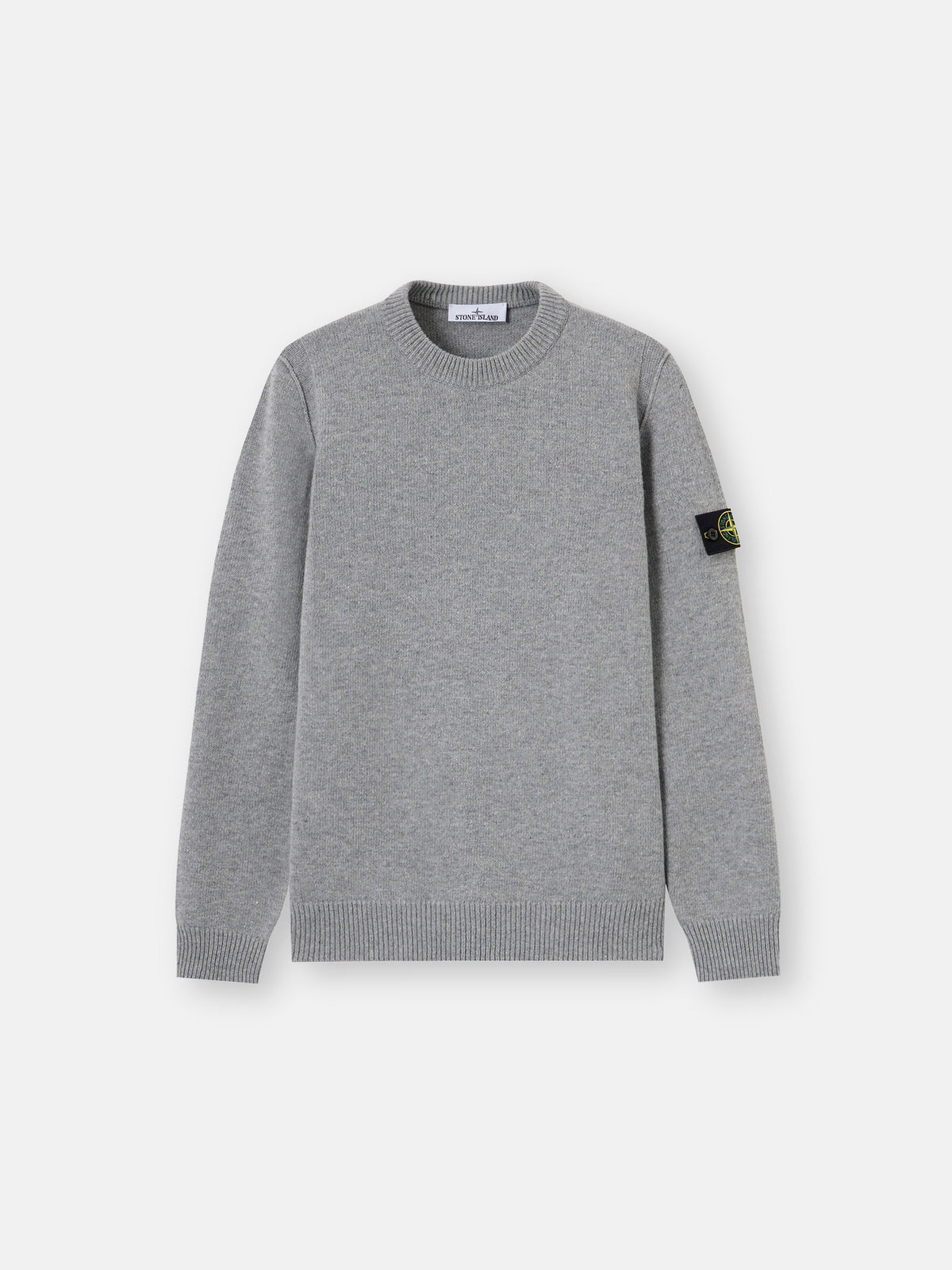 Regular-fit crewneck jumper with ribbed trims - BoUvy