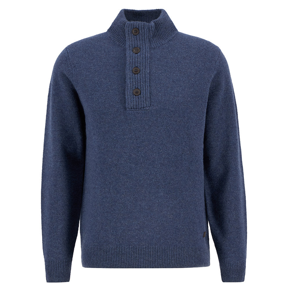 Essential Patch Half Zip Knitted Jumper | BoUvy