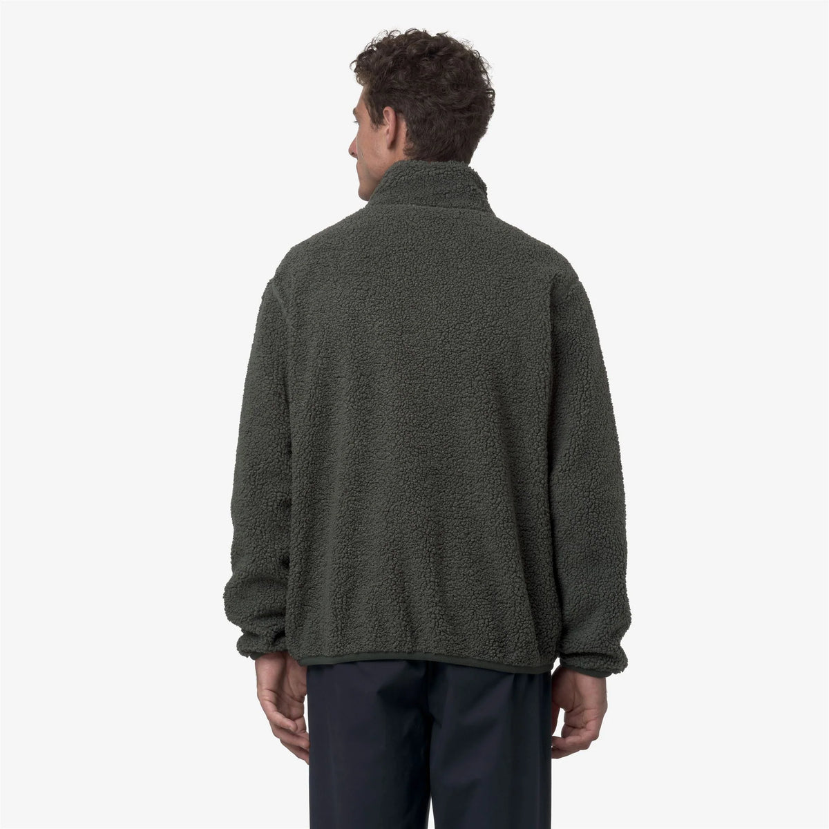 PASCAL SHERPA POLAR DOUBLE - Fleece - Jacket - Man - Green Blackish Combo-GREEN BLACKISH | BoUvy