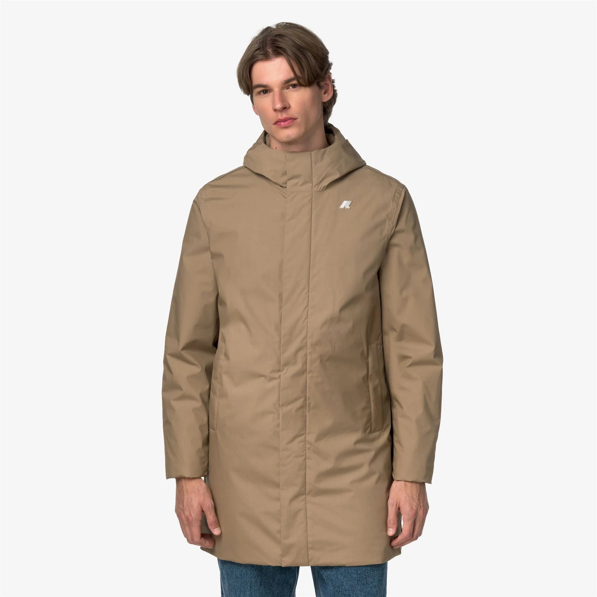 THOMAS WARM MICRO CANVAS - Jackets - Long - Man - Beige Khaki | BoUvy