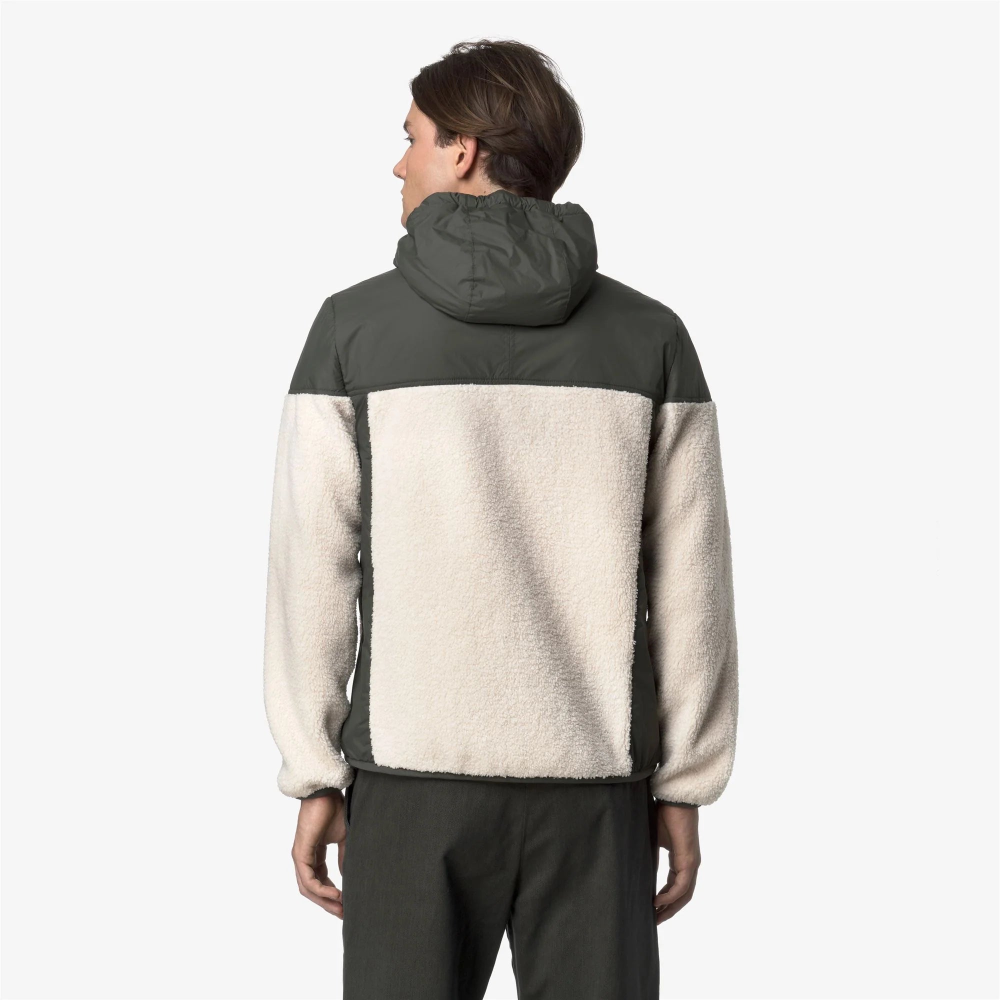 SAMSON 4.0 ORSETTO - Fleece - Hoodie Full Zip - Unisex - GREEN BLACKISH--Ivory | BoUvy