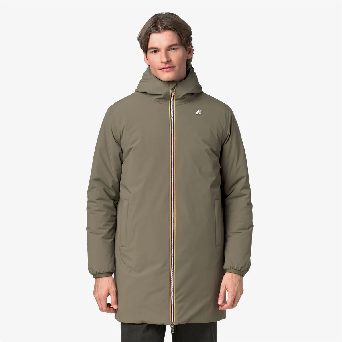 JACOB ST WARM DOUBLE - Jackets - 3/4 Length - Man - Green Army-Blue Depth | BoUvy