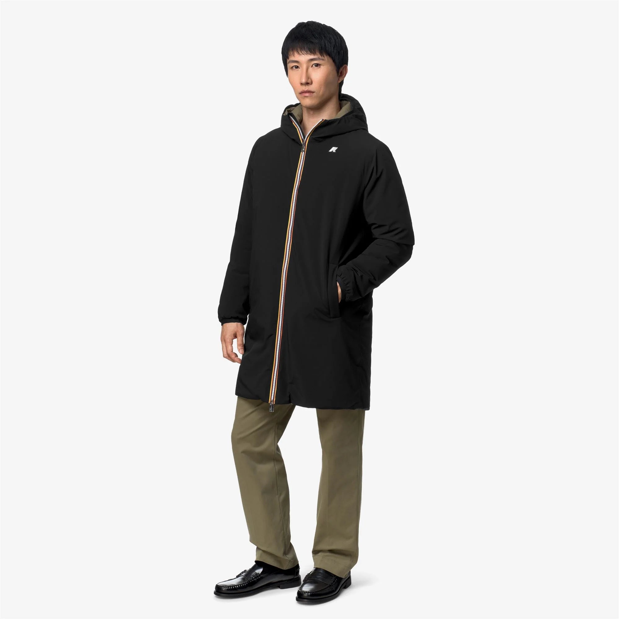 JACOB ST WARM DOUBLE - Jackets - 3/4 Length - Man - Black Pure-Green Army | BoUvy