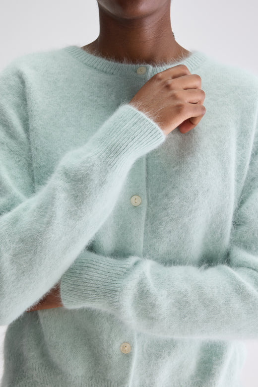 Dathan angora-blend cardigan - BoUvy