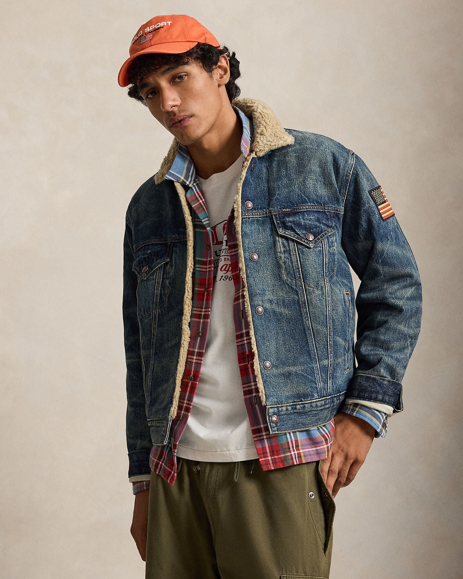 FLEECE-LINED DENIM TRUCKER JACKET | BoUvy