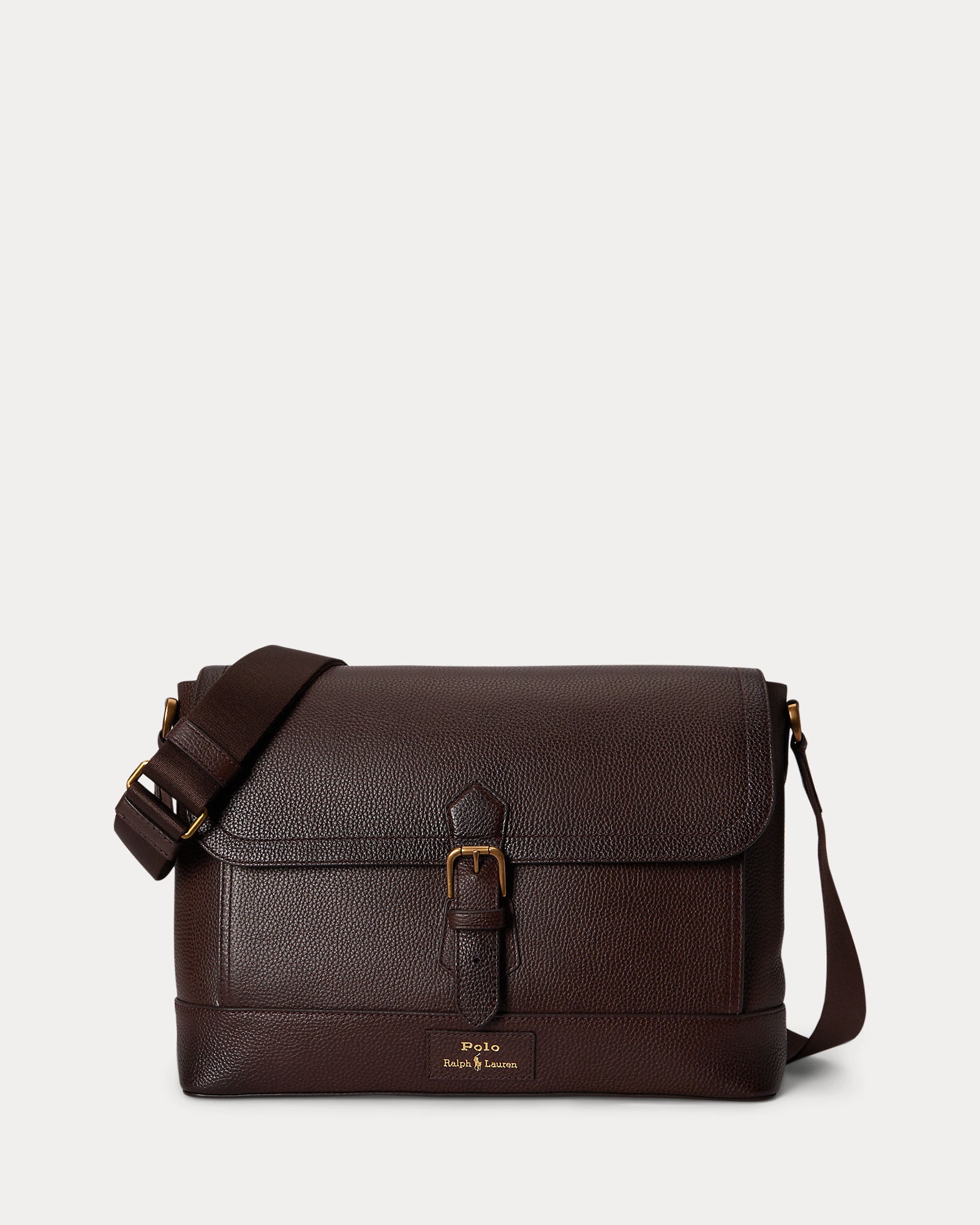 PEBBLED LEATHER MESSENGER BAG | BoUvy