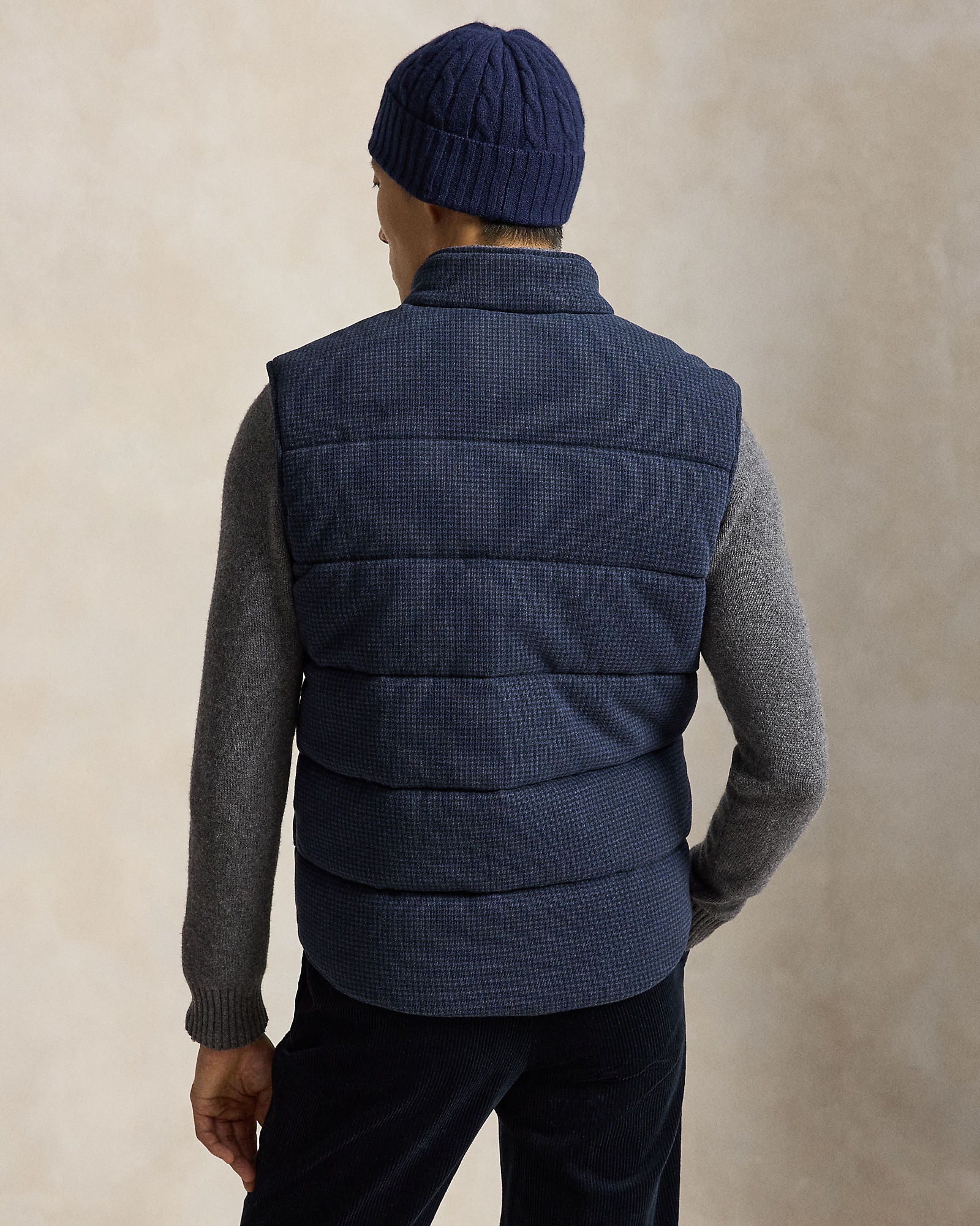 HOUNDSTOOTH ESTATE-RIB VEST | BoUvy