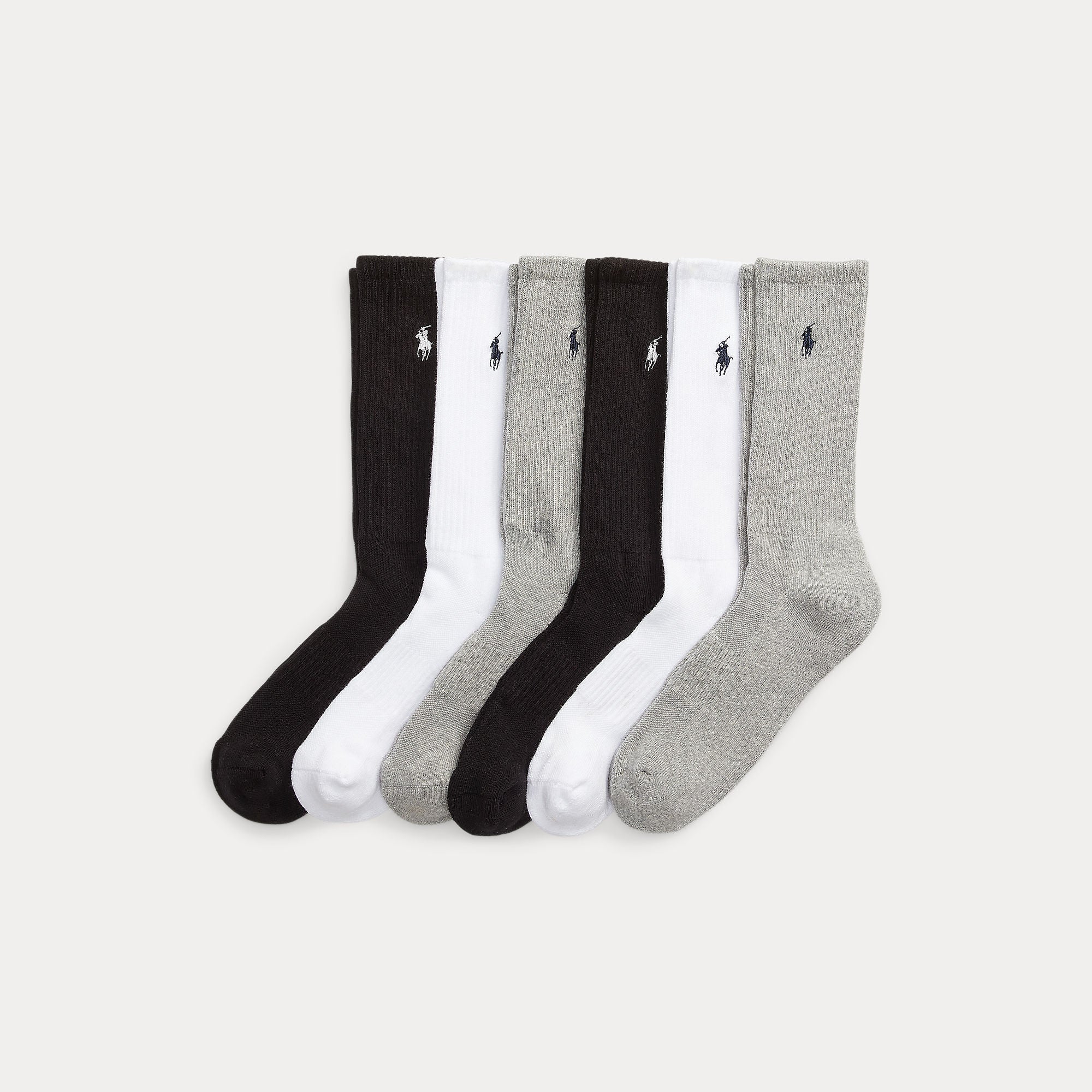 COTTON-BLEND CREW SOCK 6-PACK | BoUvy