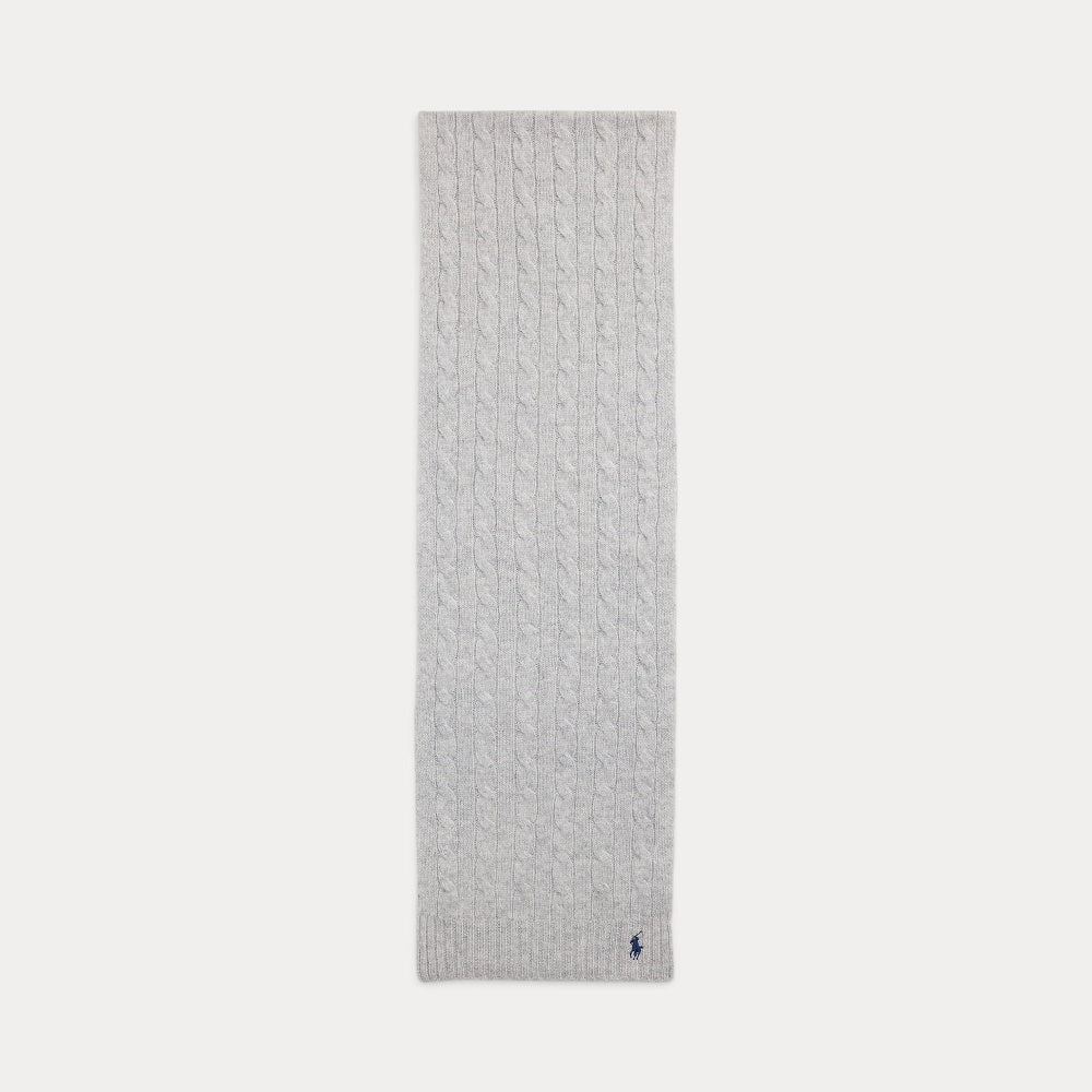 CABLE-KNIT WOOL-CASHMERE SCARF - BoUvy