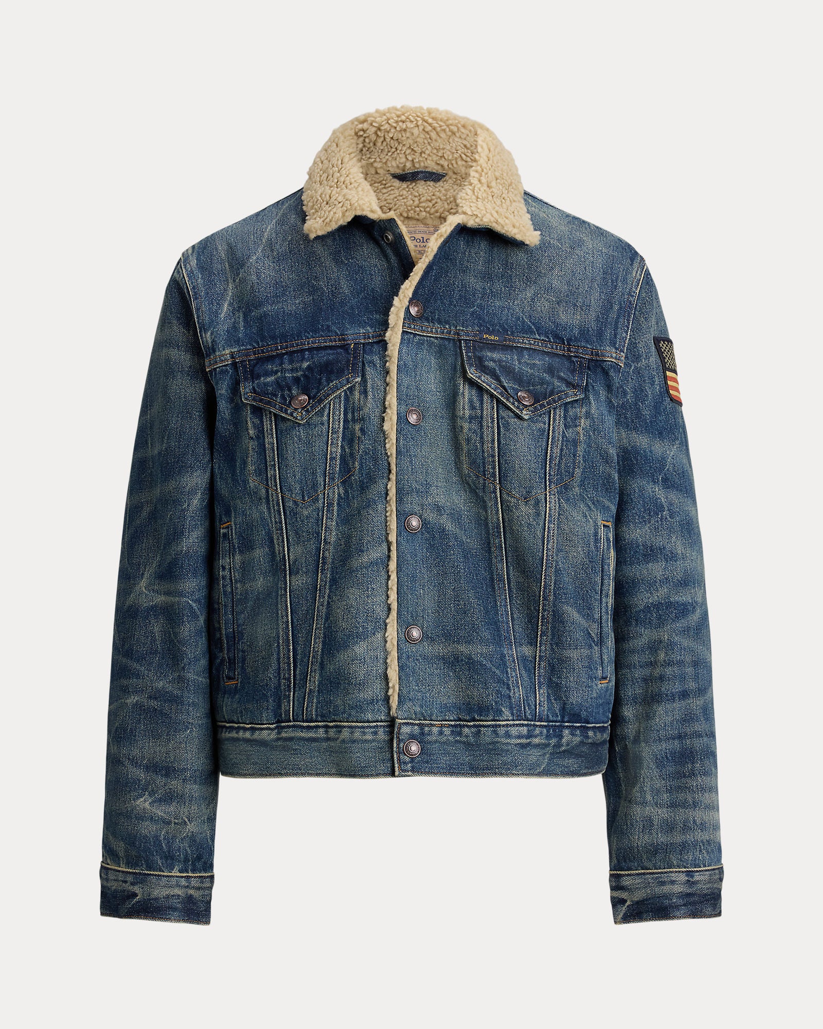 FLEECE-LINED DENIM TRUCKER JACKET | BoUvy