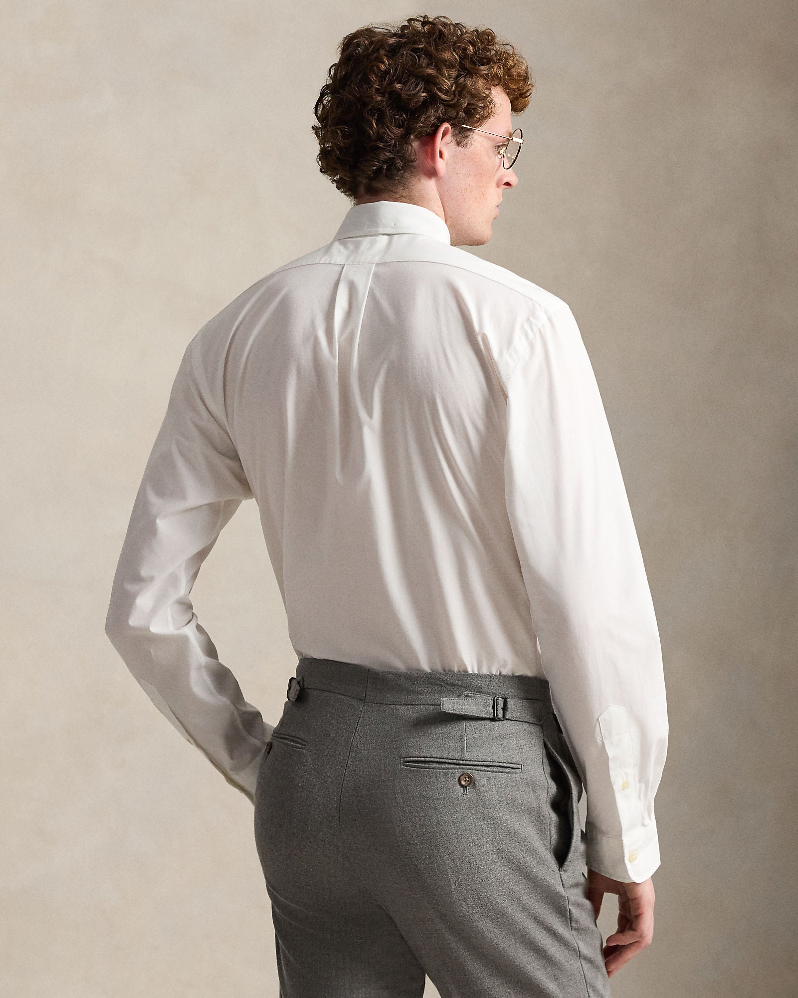 CUSTOM FIT STRETCH POPLIN SHIRT - BoUvy