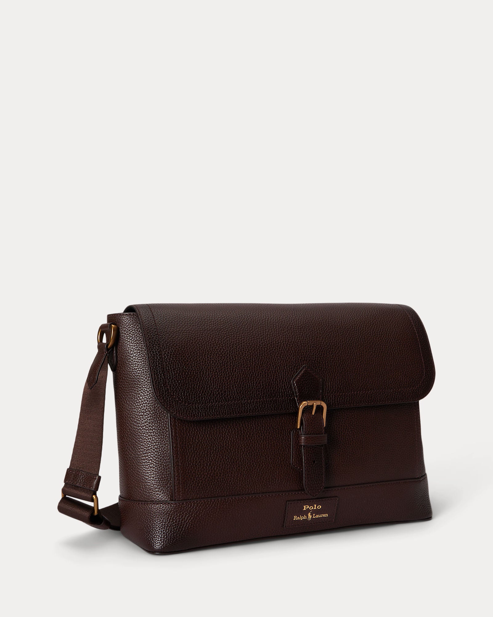 PEBBLED LEATHER MESSENGER BAG | BoUvy