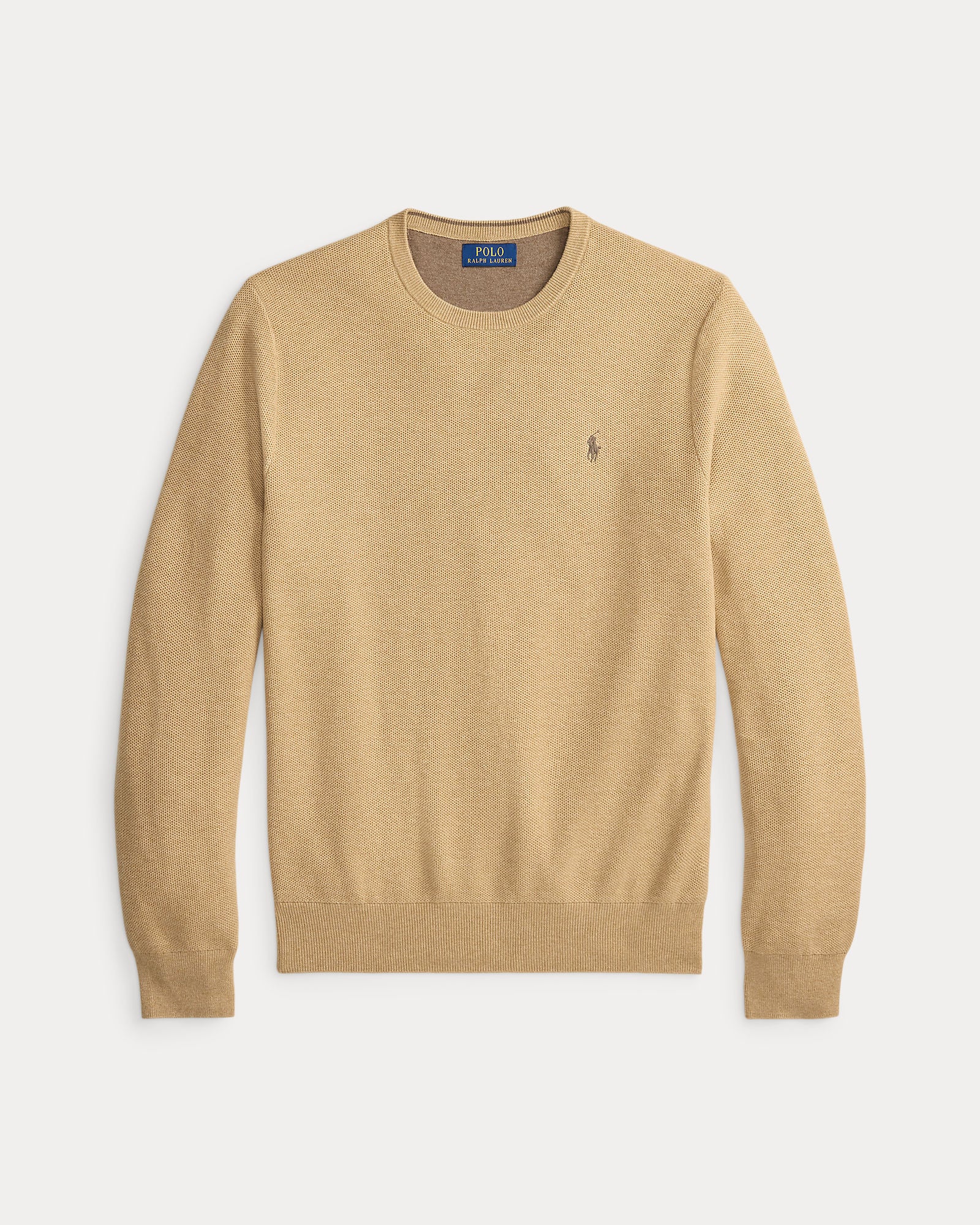 MESH-KNIT COTTON CREWNECK SWEATER - BoUvy