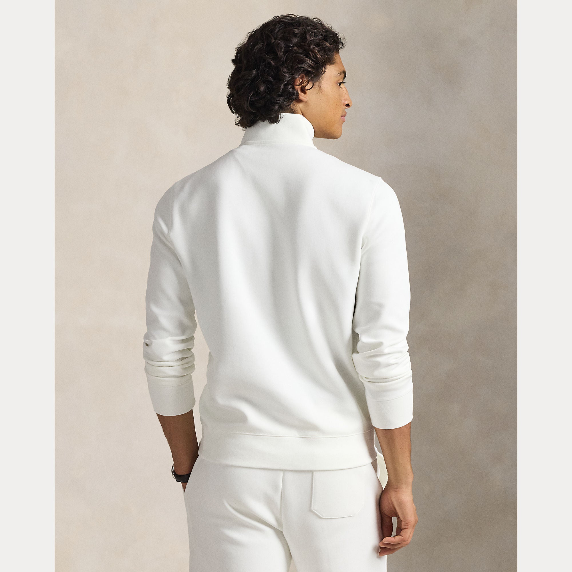 Double-Knit Quarter-Zip Pullover - BoUvy