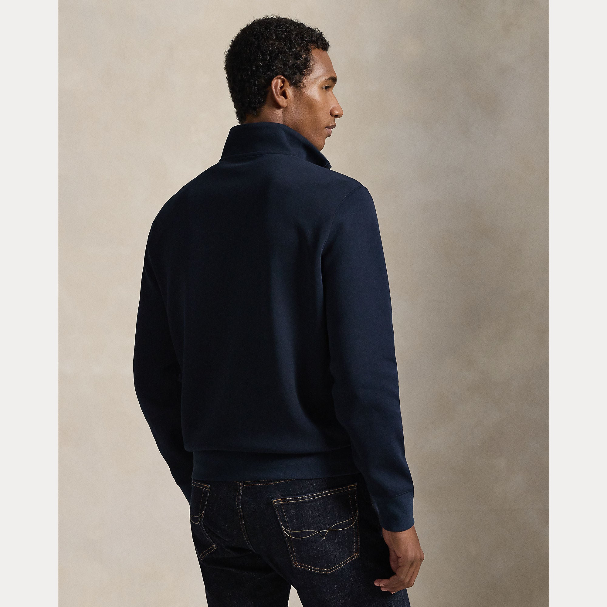 Double-Knit Quarter-Zip Pullover - BoUvy