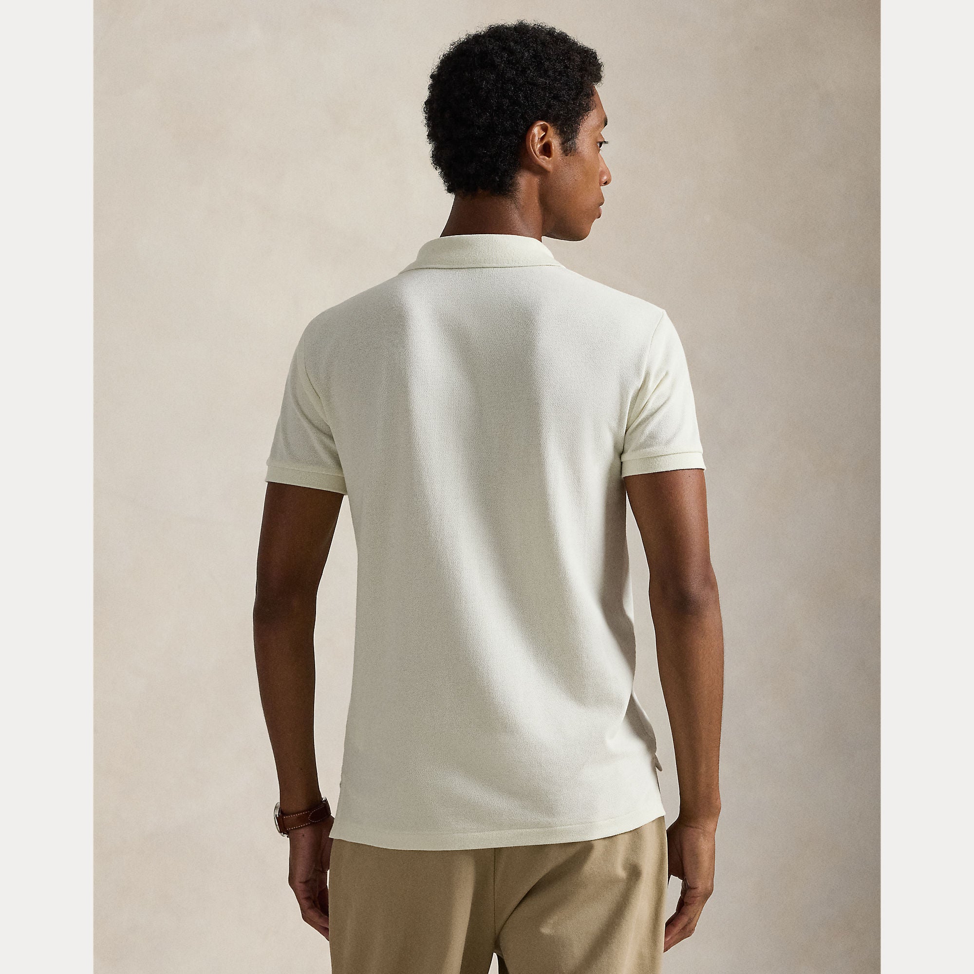 Slim Fit Mesh Polo Shirt - BoUvy