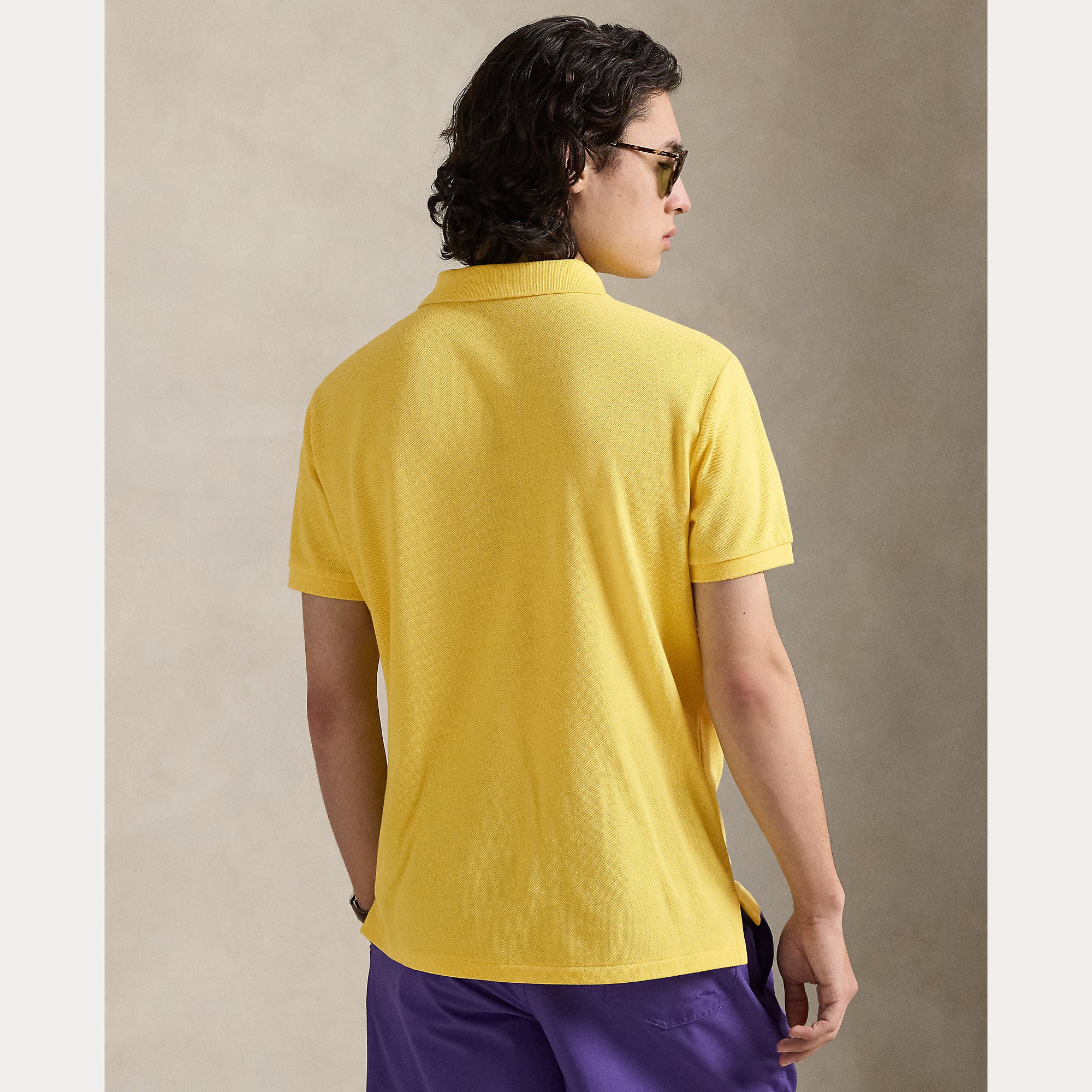 Slim Fit Mesh Polo Shirt - BoUvy