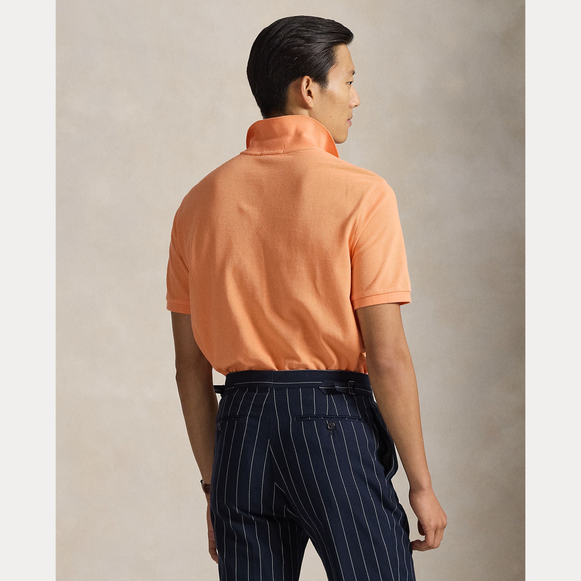 Slim Fit Mesh Polo Shirt - BoUvy