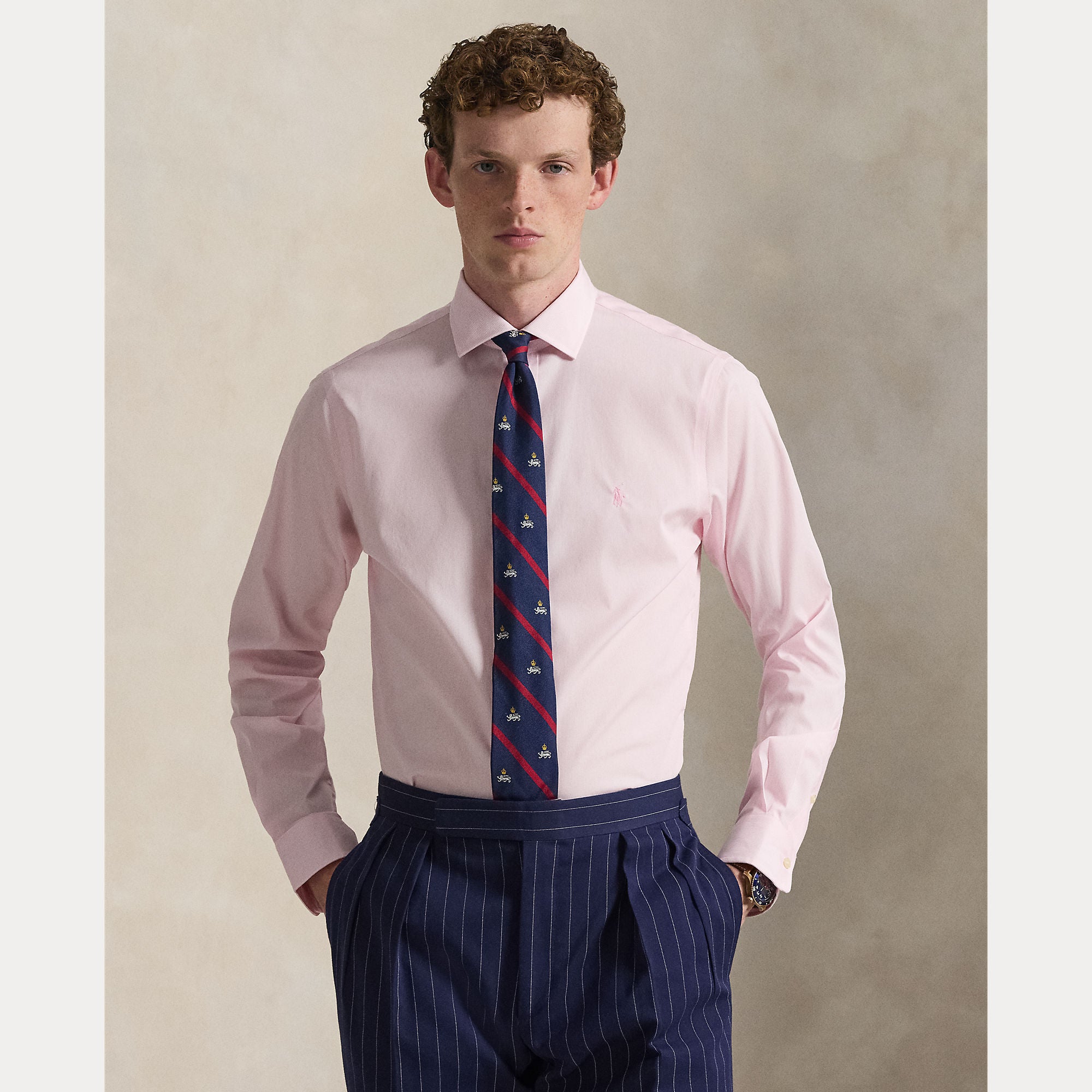 Custom Fit Striped Poplin Shirt - BoUvy